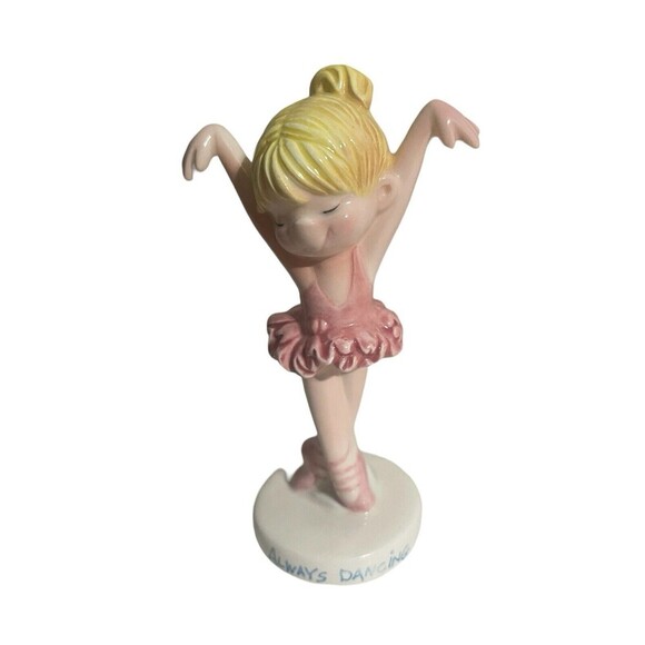 SCHMID SRI LANKA CERAMIC “ALWAYS DANCING” BALLERINA FIGURINE - 1992 MARTY LINKS - Picture 1 of 13